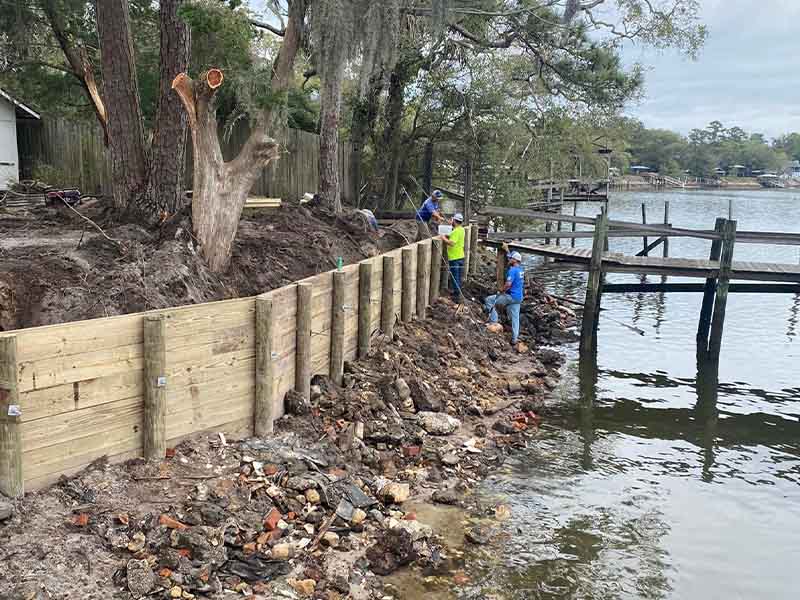 Seawall Repair in Horn Lake, MS